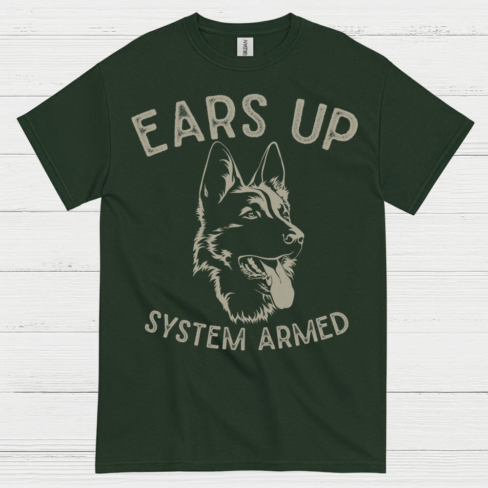 German Shepherd Alert Loyalty Guard Dog T Shirt