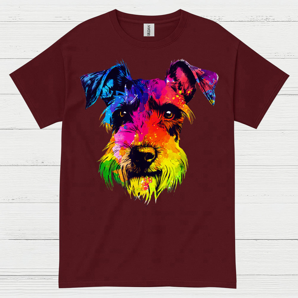 Colorful Schnauzer Pop Art Dog Lover T Shirt