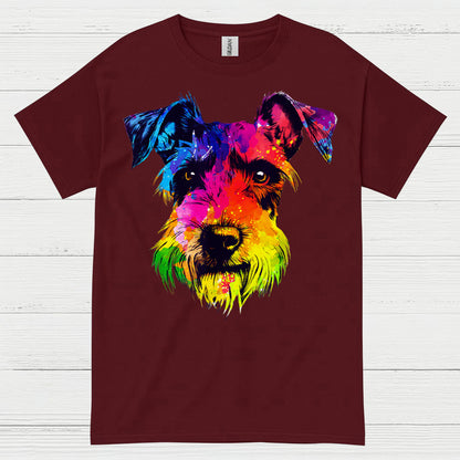 Colorful Schnauzer Pop Art Dog Lover T Shirt