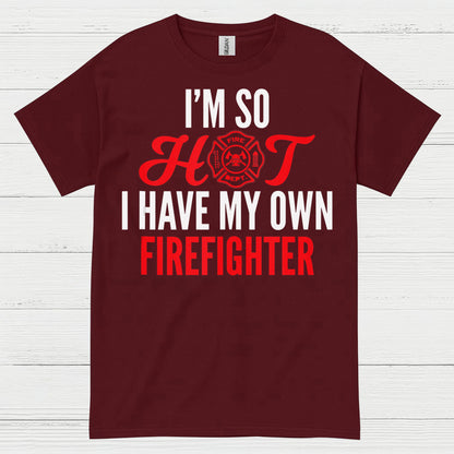 Hot Firefighter Love T Shirt