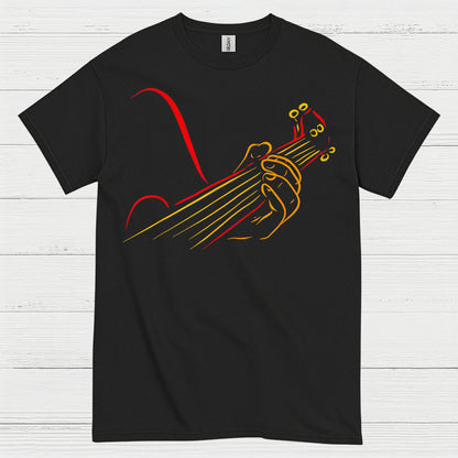 Minimalist Line Art Guitar T Shirt