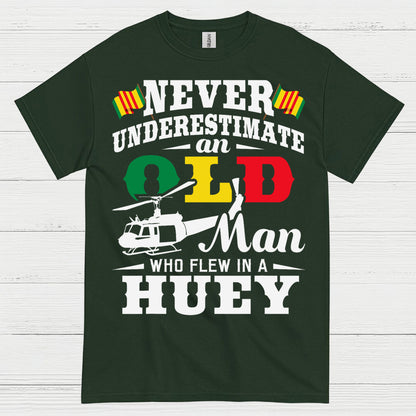 Never Underestimate A QLB Huey Veteran T Shirt