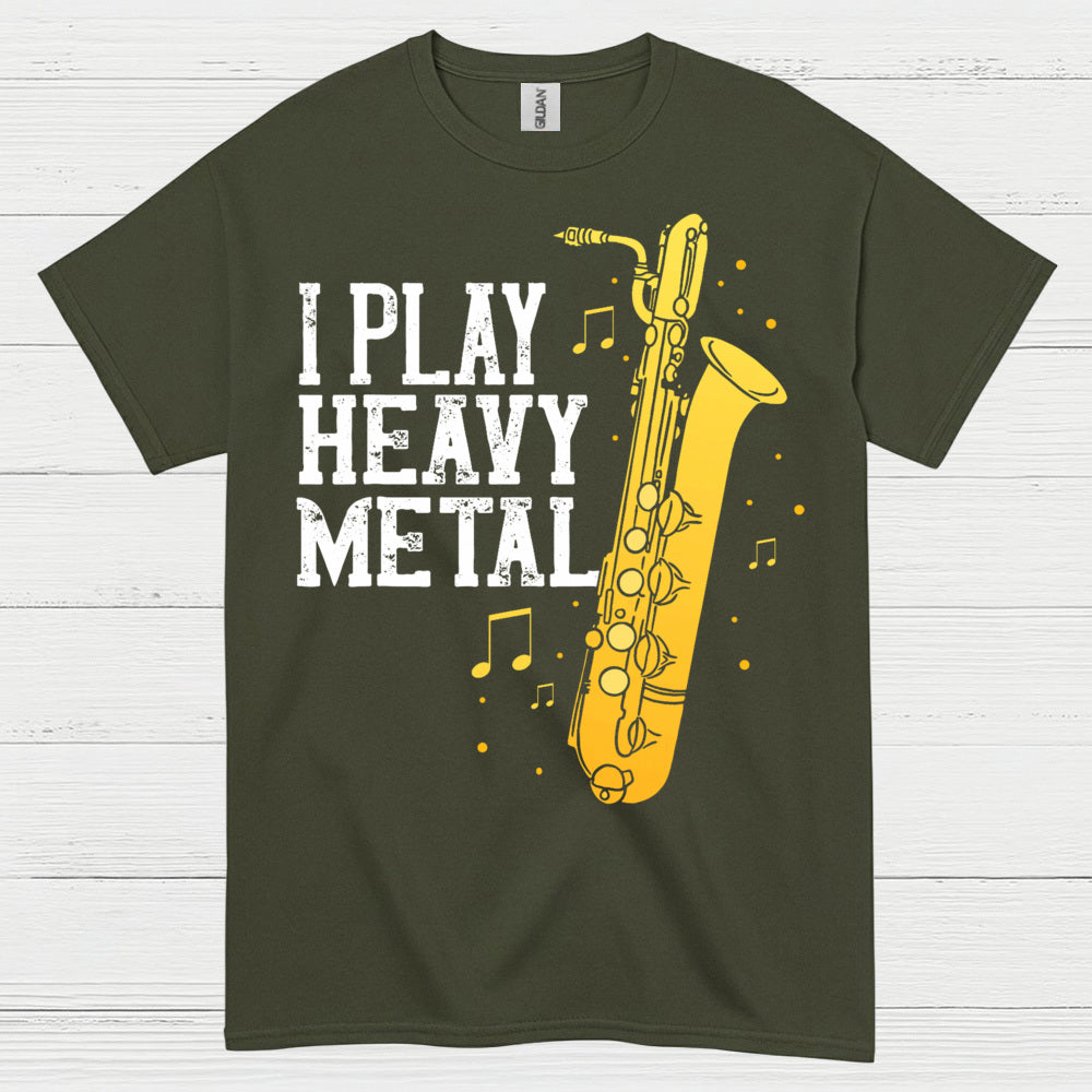 I Play Heavy Metal Saxophone T Shirt