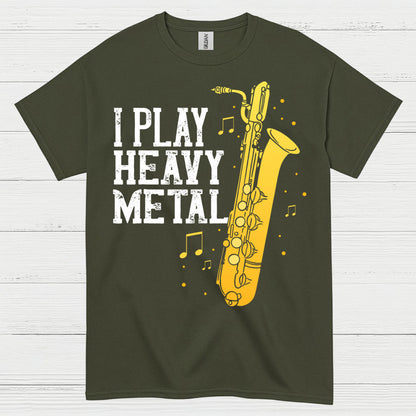 I Play Heavy Metal Saxophone T Shirt