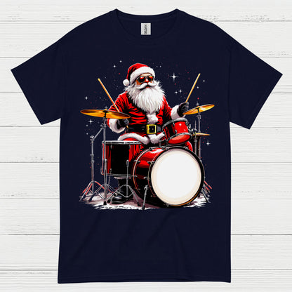 Santa Drummer T Shirt
