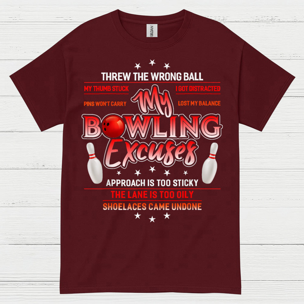 Bowling Spirit Minimal Artistic T Shirt