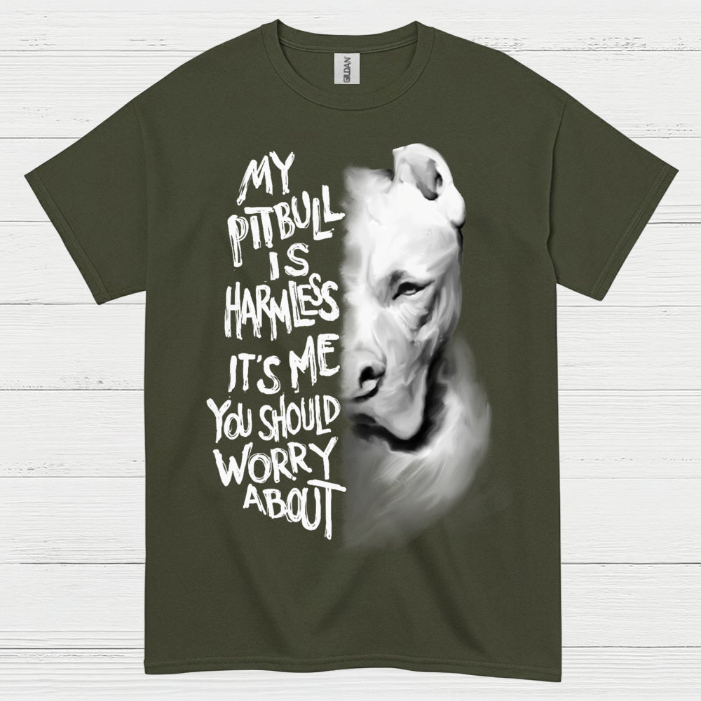 My Pitbull Is Harmless Quote T Shirt