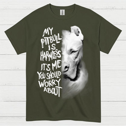 My Pitbull Is Harmless Quote T Shirt
