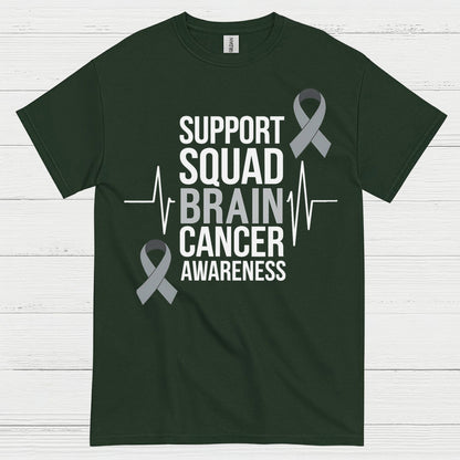 Support Squad Brain Cancer Awareness T Shirt