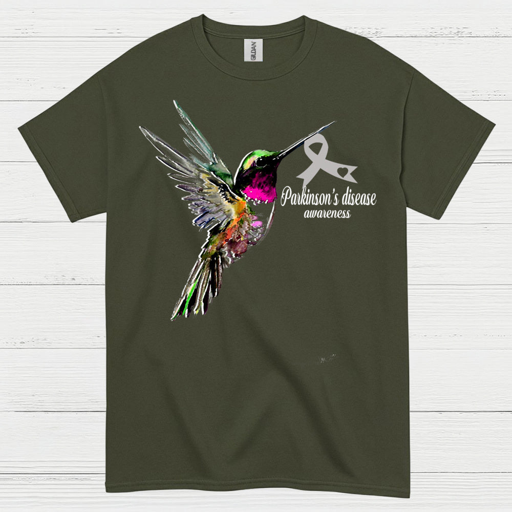 Parkinsons Awareness Hummingbird Hope T Shirt