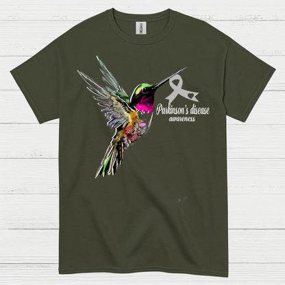 Parkinsons Awareness Hummingbird Hope T Shirt