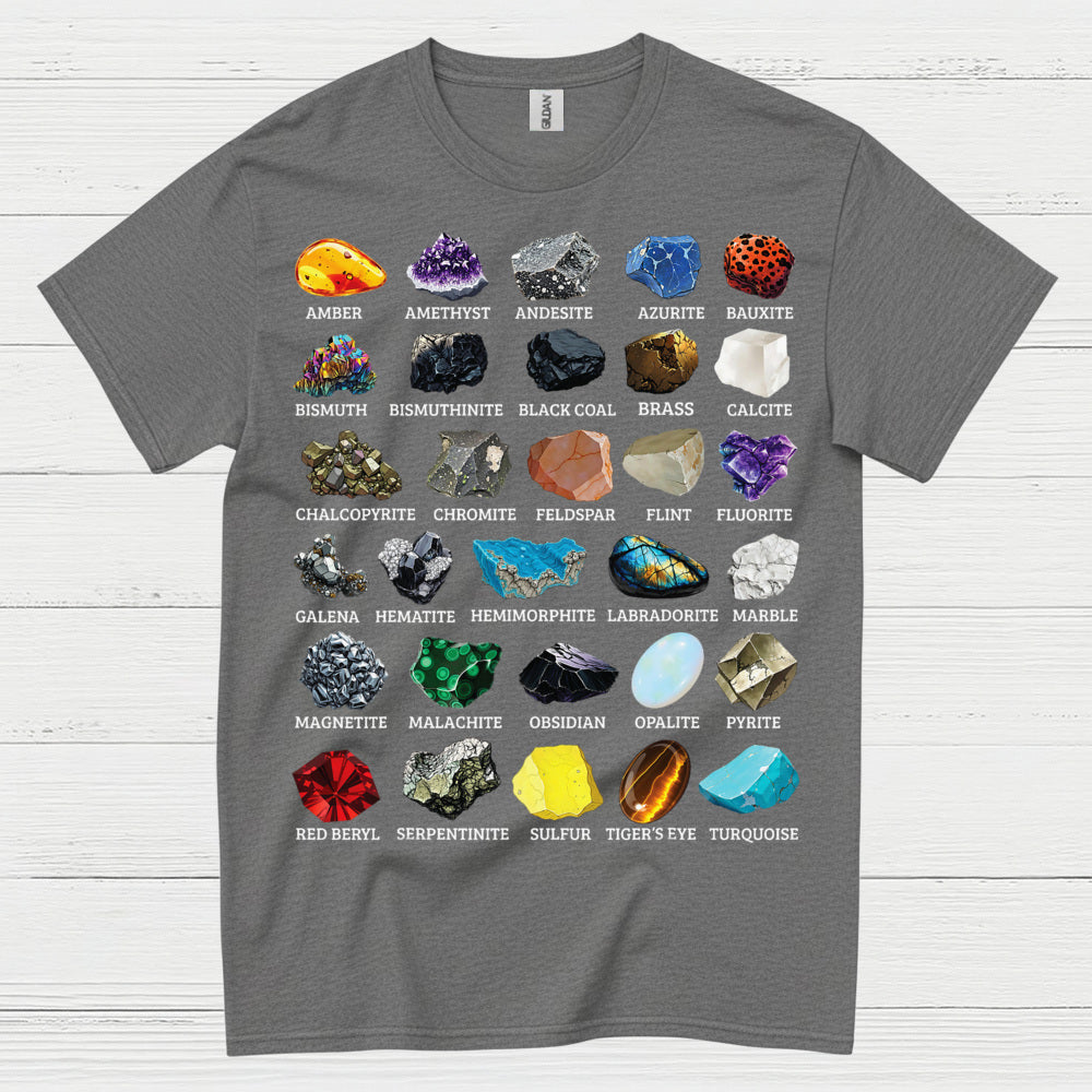 Mineral Chart Geology T Shirt