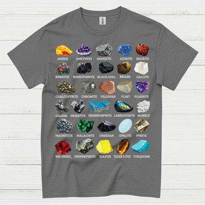 Mineral Chart Geology T Shirt