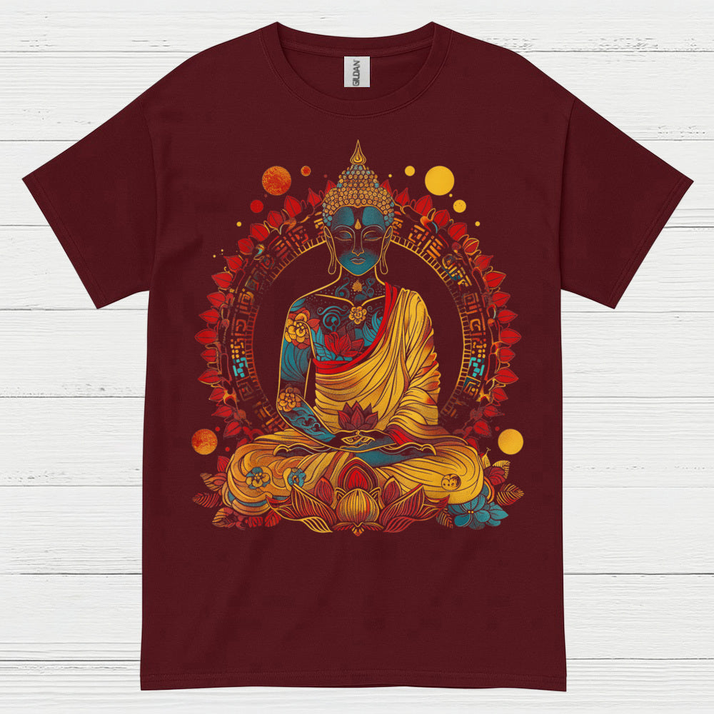 Serene Buddha Meditation Art T Shirt