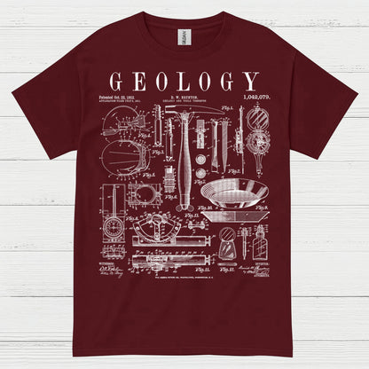 Geology Blueprint Diagram T Shirt