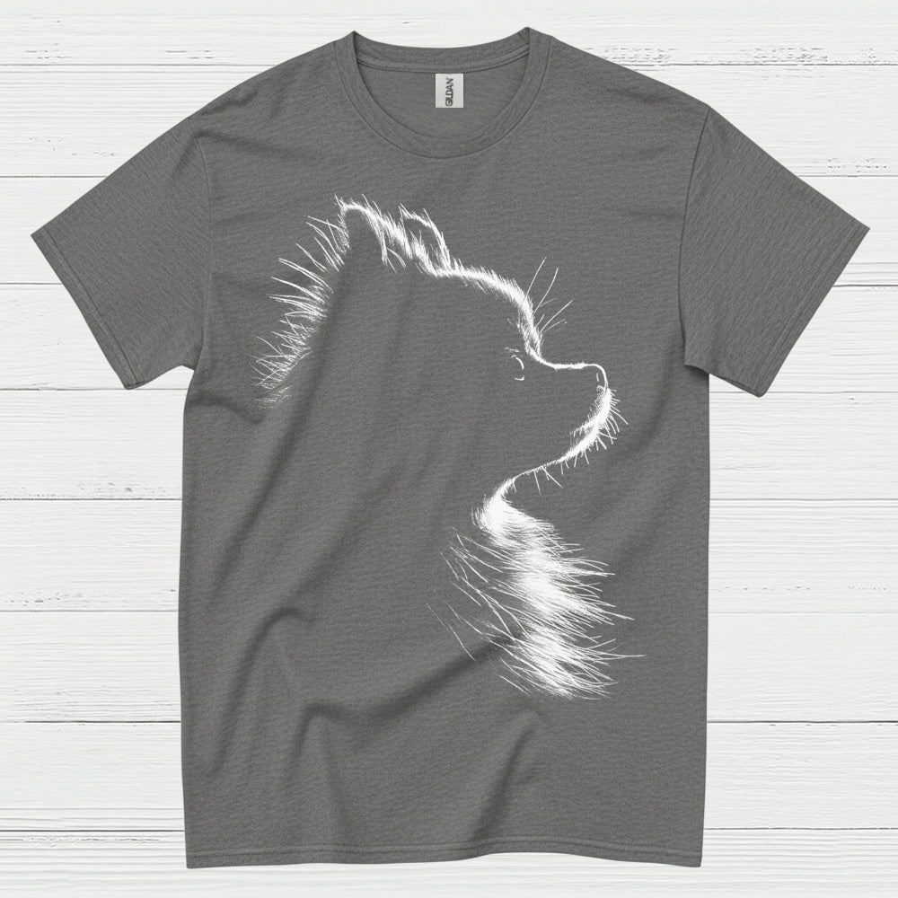 Dog Silhouette Minimal Portrait Graphic Design T Shirt