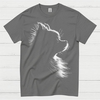 Dog Silhouette Minimal Portrait Graphic Design T Shirt