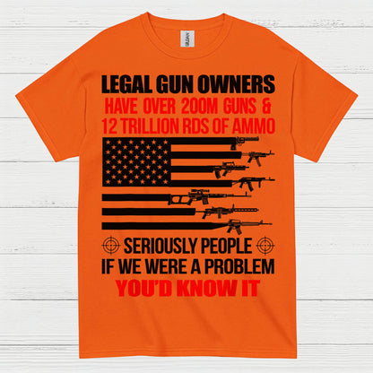 Legal Gun Owners Patriotic Second Amendment T Shirt