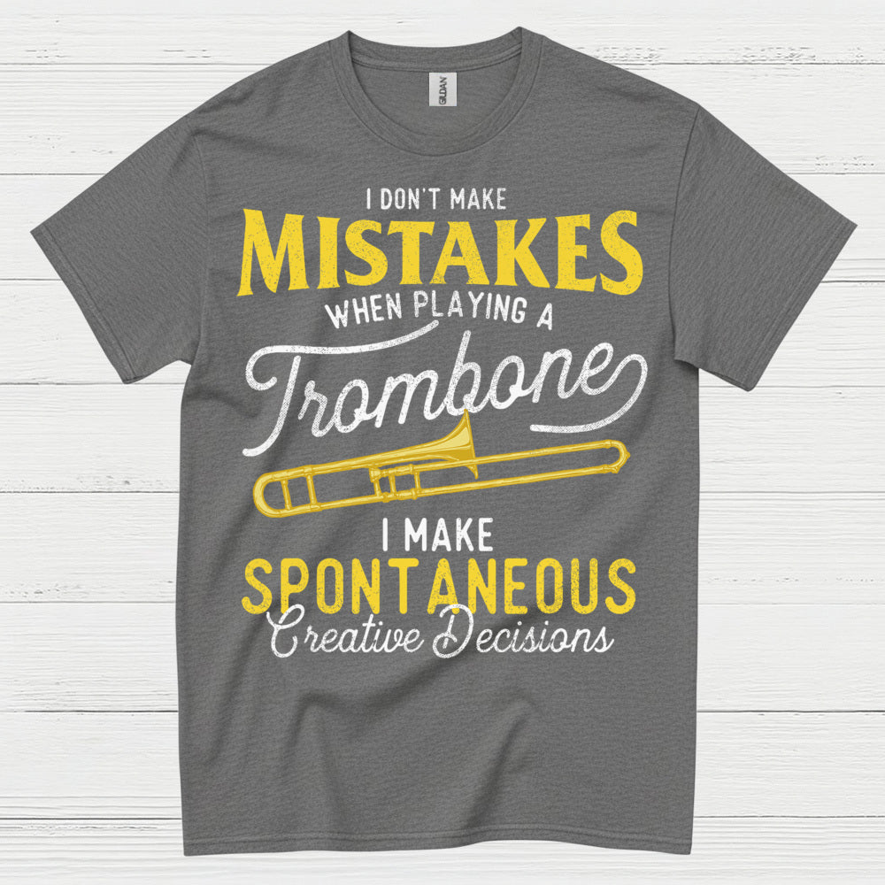 Spontaneous Trombone Player Funny T Shirt