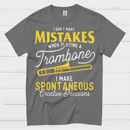 Spontaneous Trombone Player Funny T Shirt