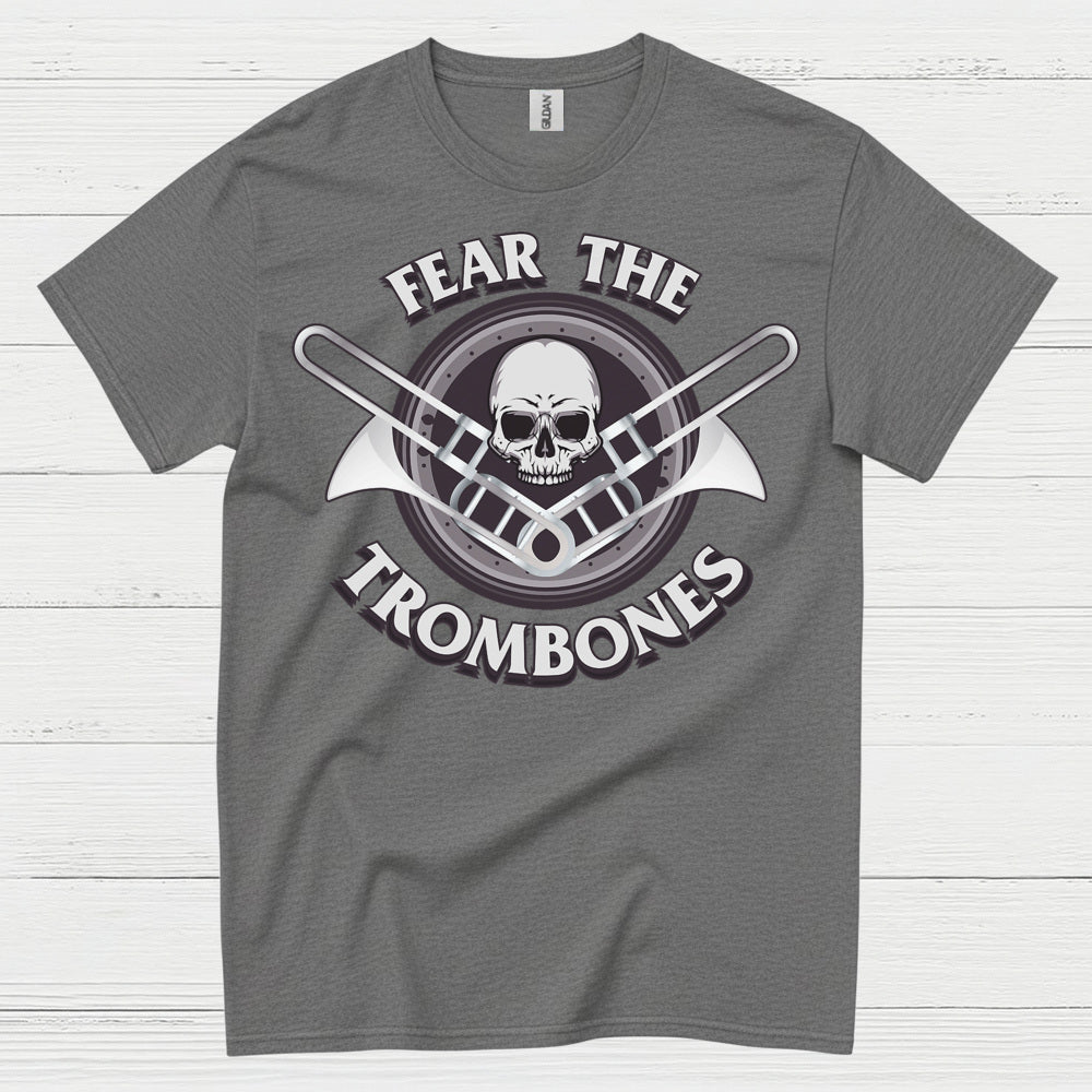 Fear The Trombones Skull T Shirt