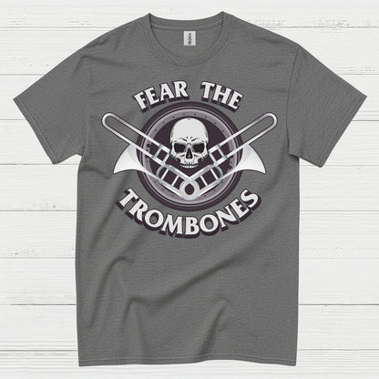Fear The Trombones Skull T Shirt