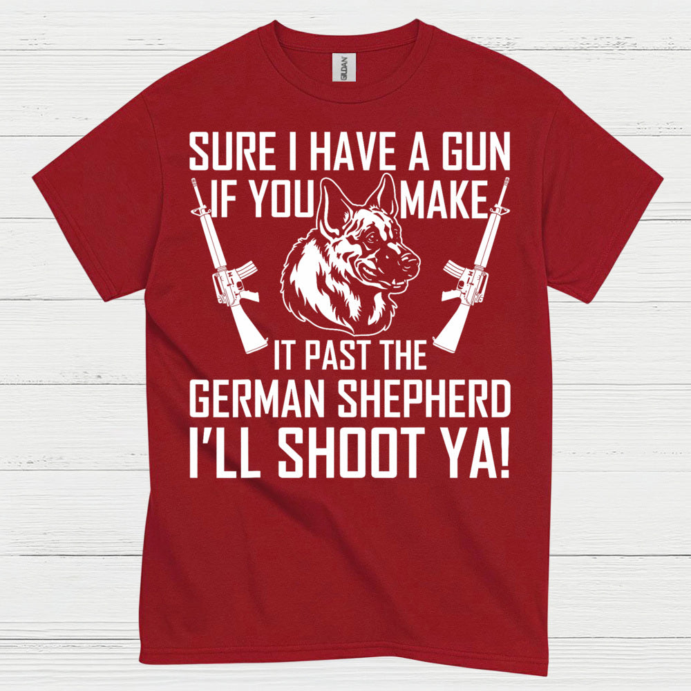 German Shepherd Protection Humor Dog Lover T Shirt