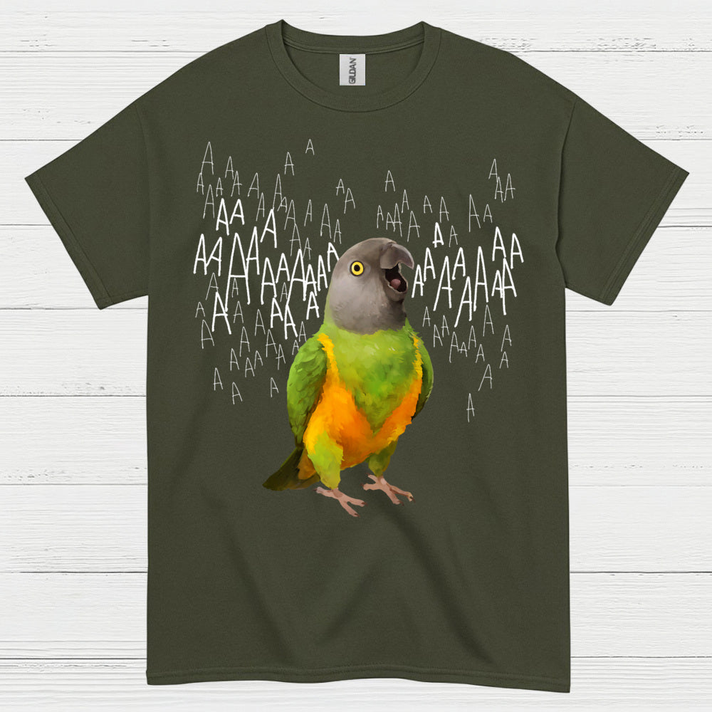 Screaming Parrot Funny T Shirt