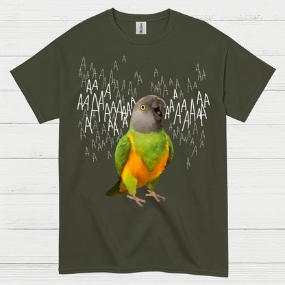 Screaming Parrot Funny T Shirt