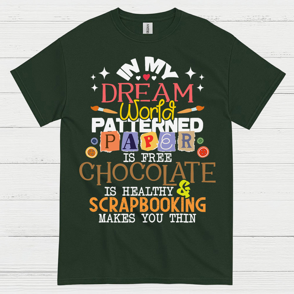 In My Dream World Patterned Paper Scrapbooking T Shirt