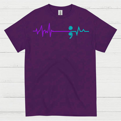 Semicolon Heartbeat Awareness T Shirt