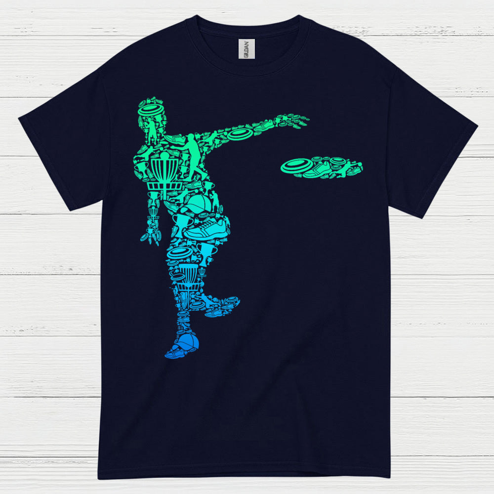 Disc Golf Throw Motion Graphic T Shirt