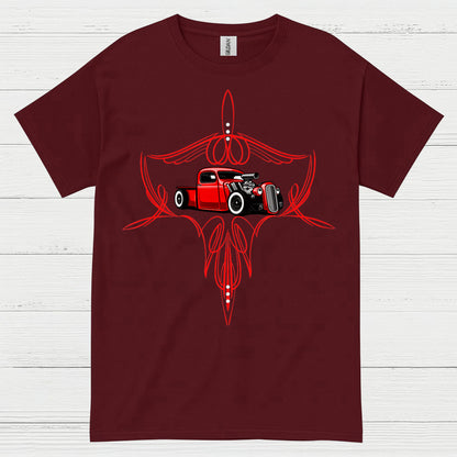 Classic Pinstripe Hot Rod T Shirt