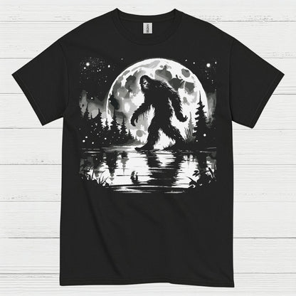 Moonlight Bigfoot Forest T Shirt