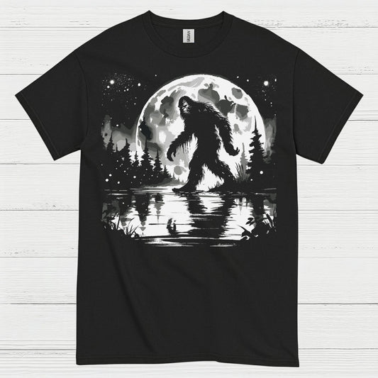 Moonlight Bigfoot Forest T Shirt