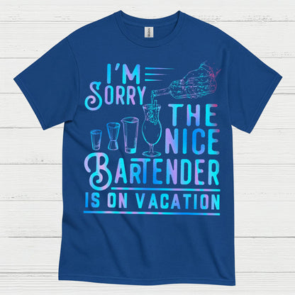 Nice Bartender On Vacation Humor T Shirt