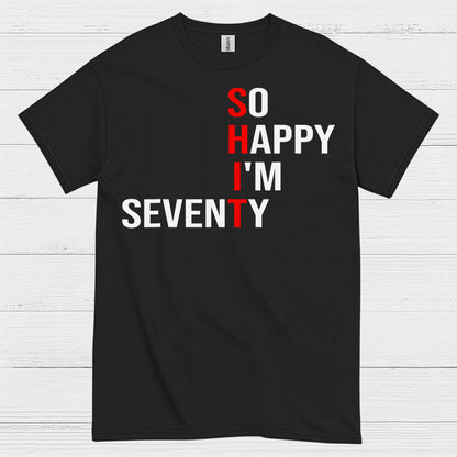 Happy Seventy Milestone Birthday T Shirt