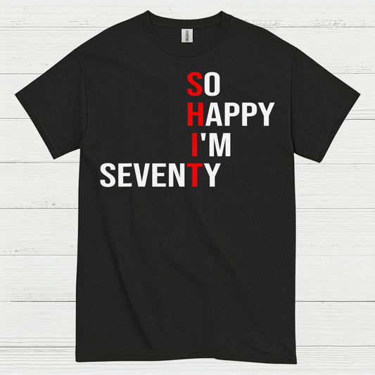 Happy Seventy Milestone Birthday T Shirt
