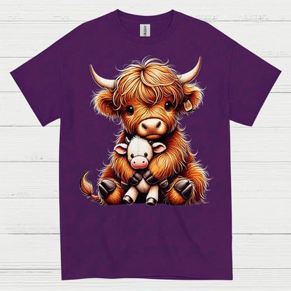 Cute Baby Highland Cow T Shirt