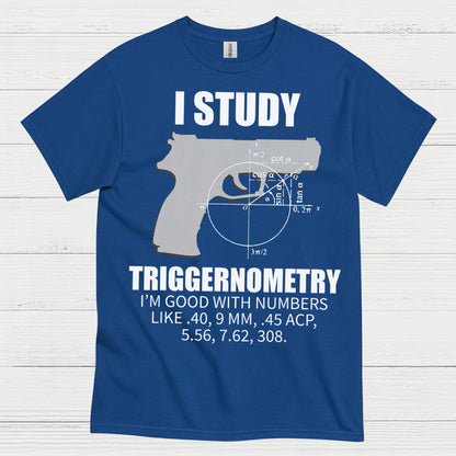 I Study Triggernometry Funny Gun Math T Shirt