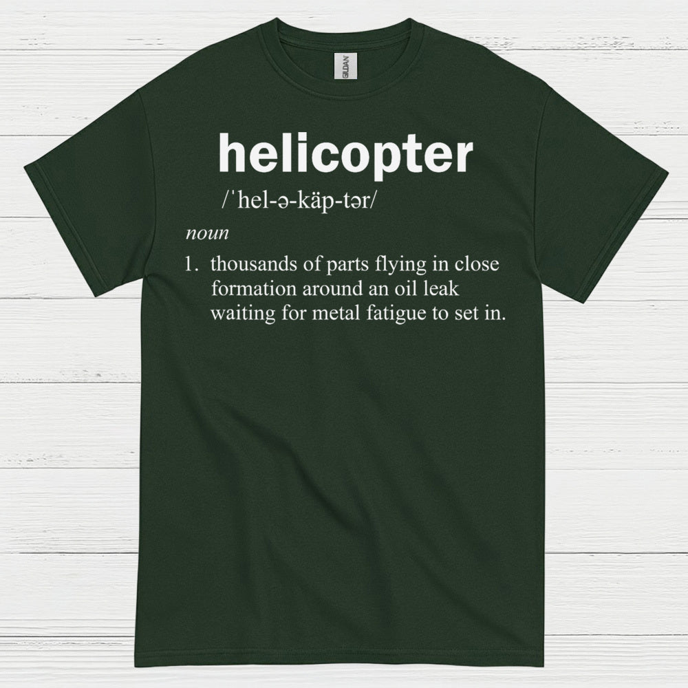 Helicopter Definition Aviation Humor T Shirt