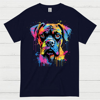 Color Splash Boxer Dog T Shirt