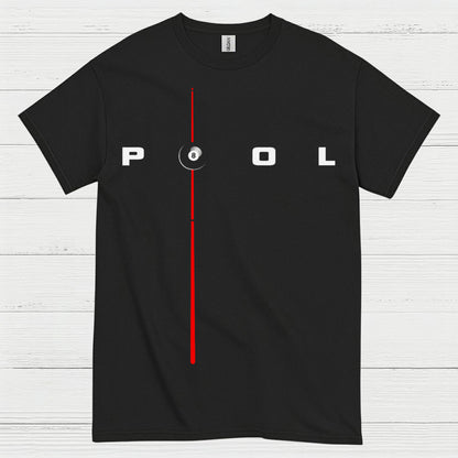 Minimal Pool Line 8 Ball T Shirt