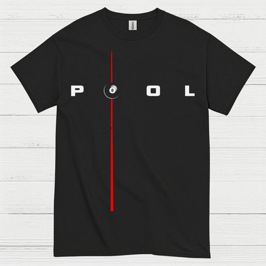 Minimal Pool Line 8 Ball T Shirt