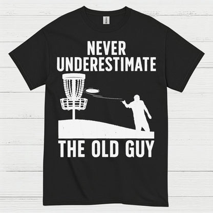 Experience Wins Never Underestimate The Old Guy Disc Golf T Shirt
