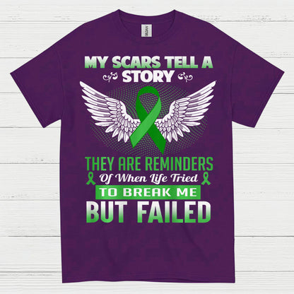 My Scars Tell A Story Strength Awareness T Shirt