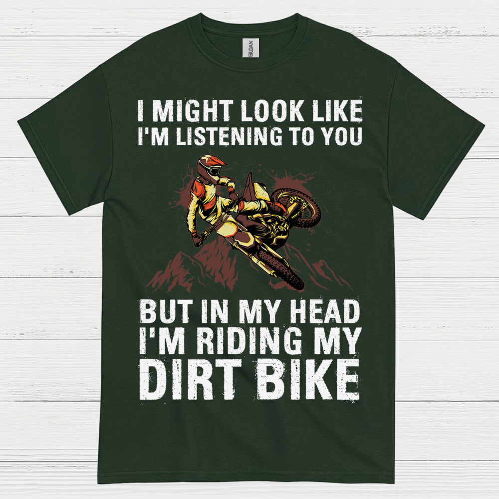 Funny Riding In My Head Dirt Bike T Shirt