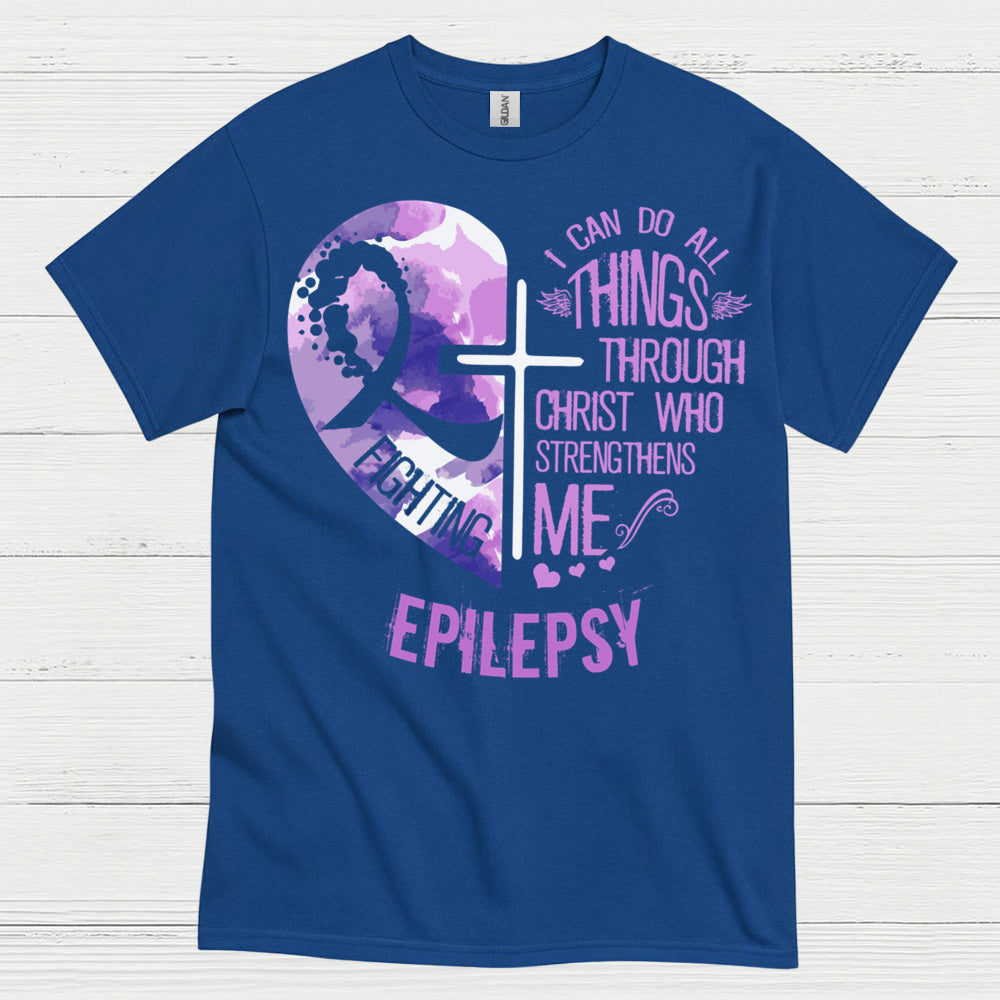 Faith Strength Epilepsy Warrior T Shirt