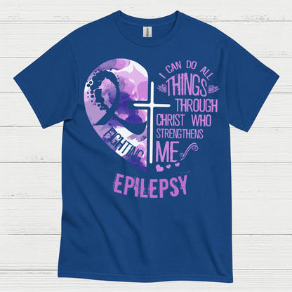 Faith Strength Epilepsy Warrior T Shirt
