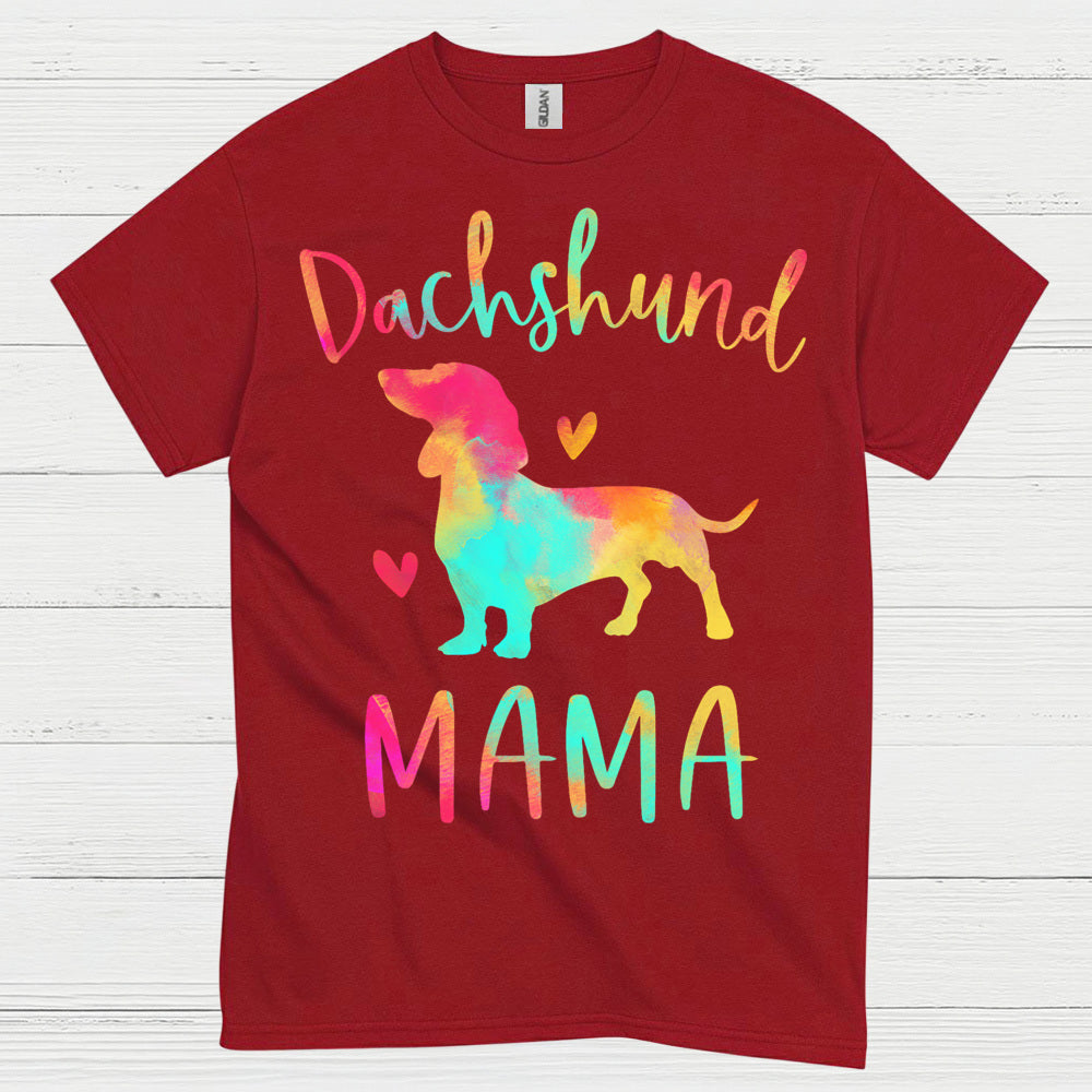 Colorful Splash Dachshund Dog T Shirt